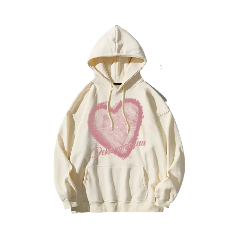 Women's crew - neck sweatshirt in a heather gray shade for a classic and versatile optionSweet Love Graffiti Hoodie Women's crew - neck sweatshirt in a heather gray shade for a classic and versatile optionSweet Love Graffiti Hoodie