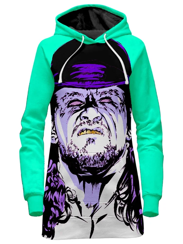 Women's hoodie with a glittery print for a glamorous and sparkly appearanceTombstone Hoodie Dress Women's hoodie with a glittery print for a glamorous and sparkly appearanceTombstone Hoodie Dress