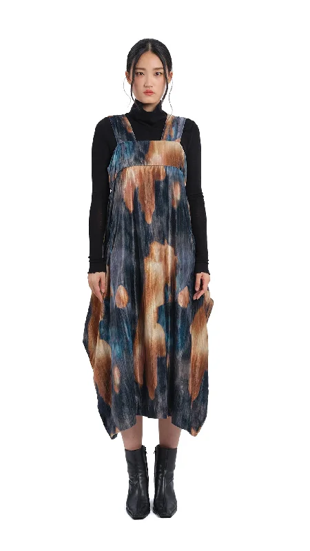 Printed Abstract Women Dress for a Modern and Artistic AppealWatercolour Graphic Velour Printed Dress Printed Abstract Women Dress for a Modern and Artistic AppealWatercolour Graphic Velour Printed Dress