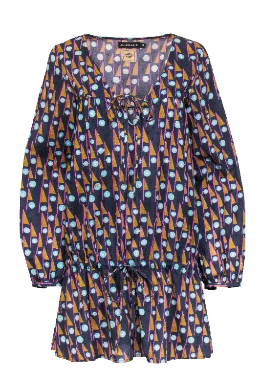 Mermaid - Style Women Dress with a Fitted Silhouette for Special Occasions Mermaid - Style Women Dress with a Fitted Silhouette for Special Occasions Antik Batik - Navy & Multi Color Print Cotton Dress Sz M Mermaid - Style Women Dress with a Fitted Silhouette for Special Occasions Mermaid - Style Women Dress with a Fitted Silhouette for Special Occasions Antik Batik - Navy & Multi Color Print Cotton Dress Sz M