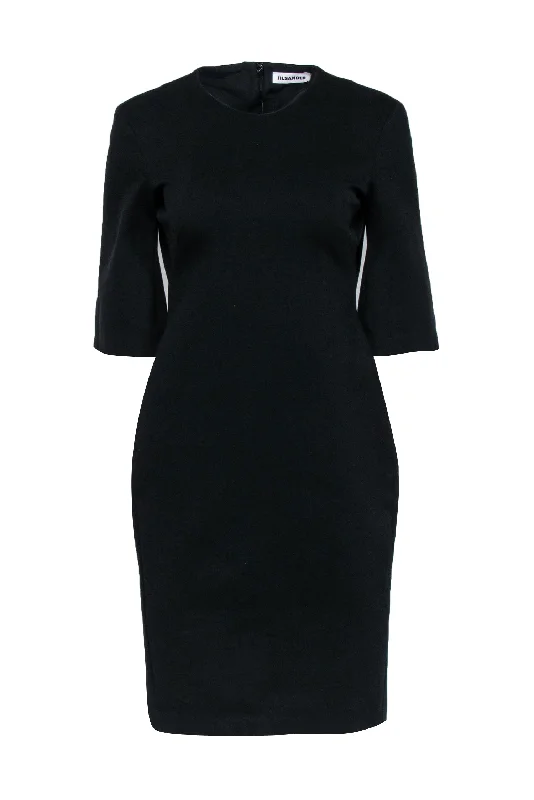 Little Black Women Dress with Sequins for a Glamorous Night Out Little Black Women Dress with Sequins for a Glamorous Night Out Jil Sander - Black Crop Sleeve Sheath Dress Sz S Little Black Women Dress with Sequins for a Glamorous Night Out Little Black Women Dress with Sequins for a Glamorous Night Out Jil Sander - Black Crop Sleeve Sheath Dress Sz S