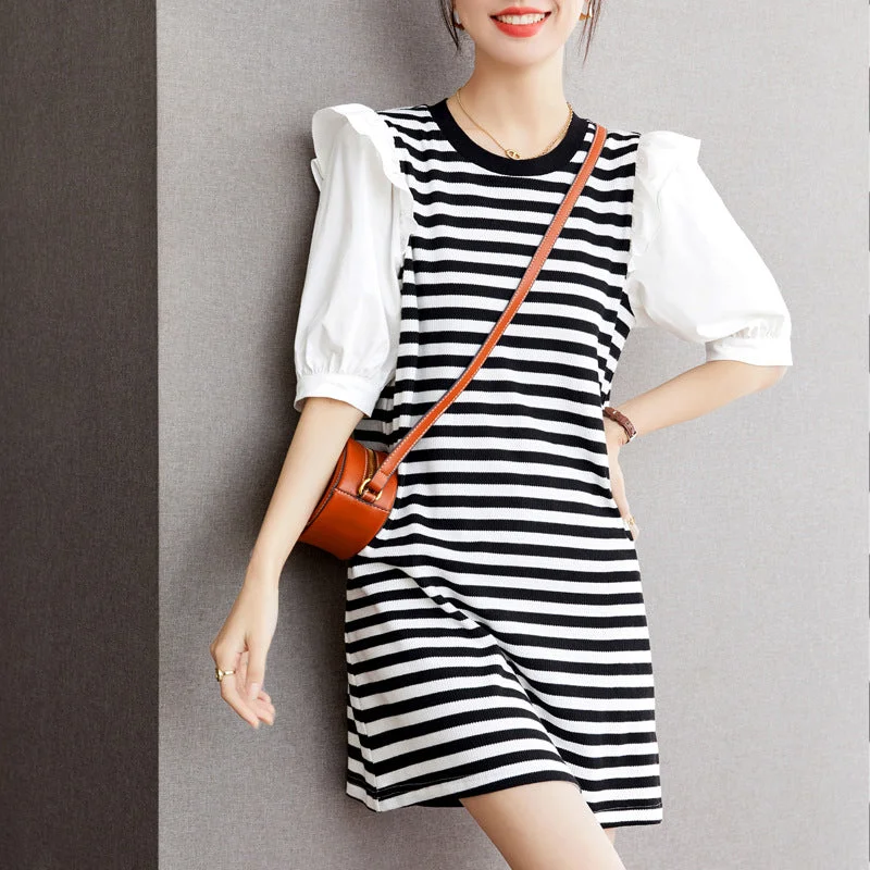 Off - the - Shoulder Women Dress for a Romantic and Feminine Look Off - the - Shoulder Women Dress for a Romantic and Feminine Look NiDELL Striped French Style All-Matching Stitching Dress for Women . Summer New Korean Style Casual Dignified Sense of Design Dress Off - the - Shoulder Women Dress for a Romantic and Feminine Look Off - the - Shoulder Women Dress for a Romantic and Feminine Look NiDELL Striped French Style All-Matching Stitching Dress for Women . Summer New Korean Style Casual Dignified Sense of Design Dress