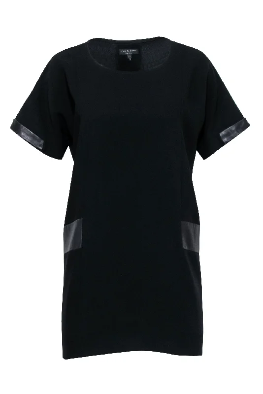 Off - the - Shoulder Women Dress for a Romantic and Feminine Look Off - the - Shoulder Women Dress for a Romantic and Feminine Look Rag & Bone - Black Shift Dress w/ Lamb Leather Trim Sz XS Off - the - Shoulder Women Dress for a Romantic and Feminine Look Off - the - Shoulder Women Dress for a Romantic and Feminine Look Rag & Bone - Black Shift Dress w/ Lamb Leather Trim Sz XS