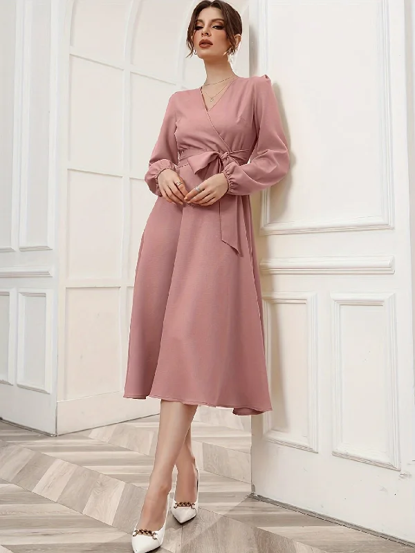Sheath Women Dress with a Tailored Fit for a Professional Look Sheath Women Dress with a Tailored Fit for a Professional Look Sixsr Solid Surplice Neck Dress, Elegant Long Sleeve Belted Dress, Women's Clothing Sheath Women Dress with a Tailored Fit for a Professional Look Sheath Women Dress with a Tailored Fit for a Professional Look Sixsr Solid Surplice Neck Dress, Elegant Long Sleeve Belted Dress, Women's Clothing