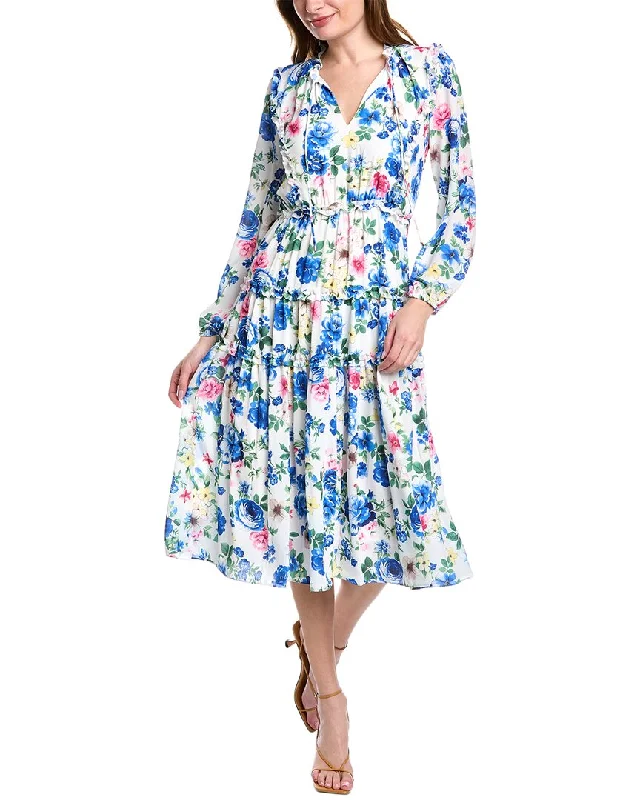 Ball Gown Women Dress with a Full Skirt for a Princess - like Look Ball Gown Women Dress with a Full Skirt for a Princess - like Look T Tahari Tiered Midi Dress