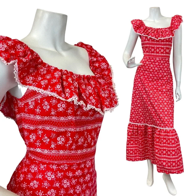 Ruffled Women Dress with Multiple Layers for a Playful and Girly Style Ruffled Women Dress with Multiple Layers for a Playful and Girly Style VINTAGE 60s 70s RED WHITE FLORAL CROCHETED PRAIRIE BOHO BARDOT MAXI DRESS 8 10 Ruffled Women Dress with Multiple Layers for a Playful and Girly Style Ruffled Women Dress with Multiple Layers for a Playful and Girly Style VINTAGE 60s 70s RED WHITE FLORAL CROCHETED PRAIRIE BOHO BARDOT MAXI DRESS 8 10