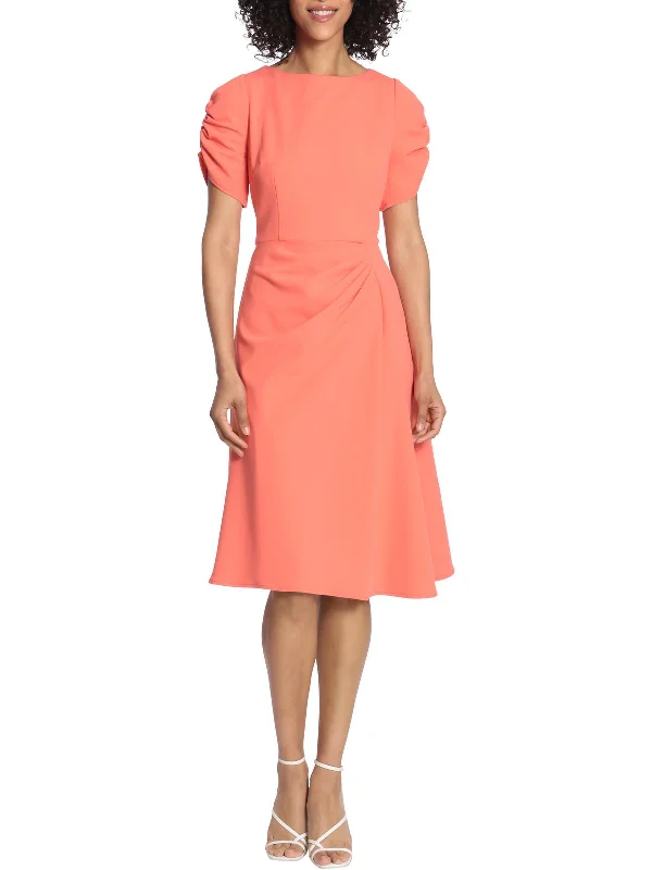 Ball Gown Women Dress with a Full Skirt for a Princess - like Look Ball Gown Women Dress with a Full Skirt for a Princess - like Look Womens Solid Knee Midi Dress