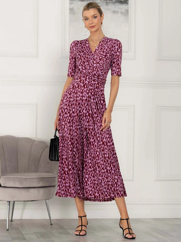 Midi dresses with pom - pom trims for a playful and festive lookColeen Abstract Print Maxi Wrap Dress, Abstract Multi Midi dresses with pom - pom trims for a playful and festive lookColeen Abstract Print Maxi Wrap Dress, Abstract Multi