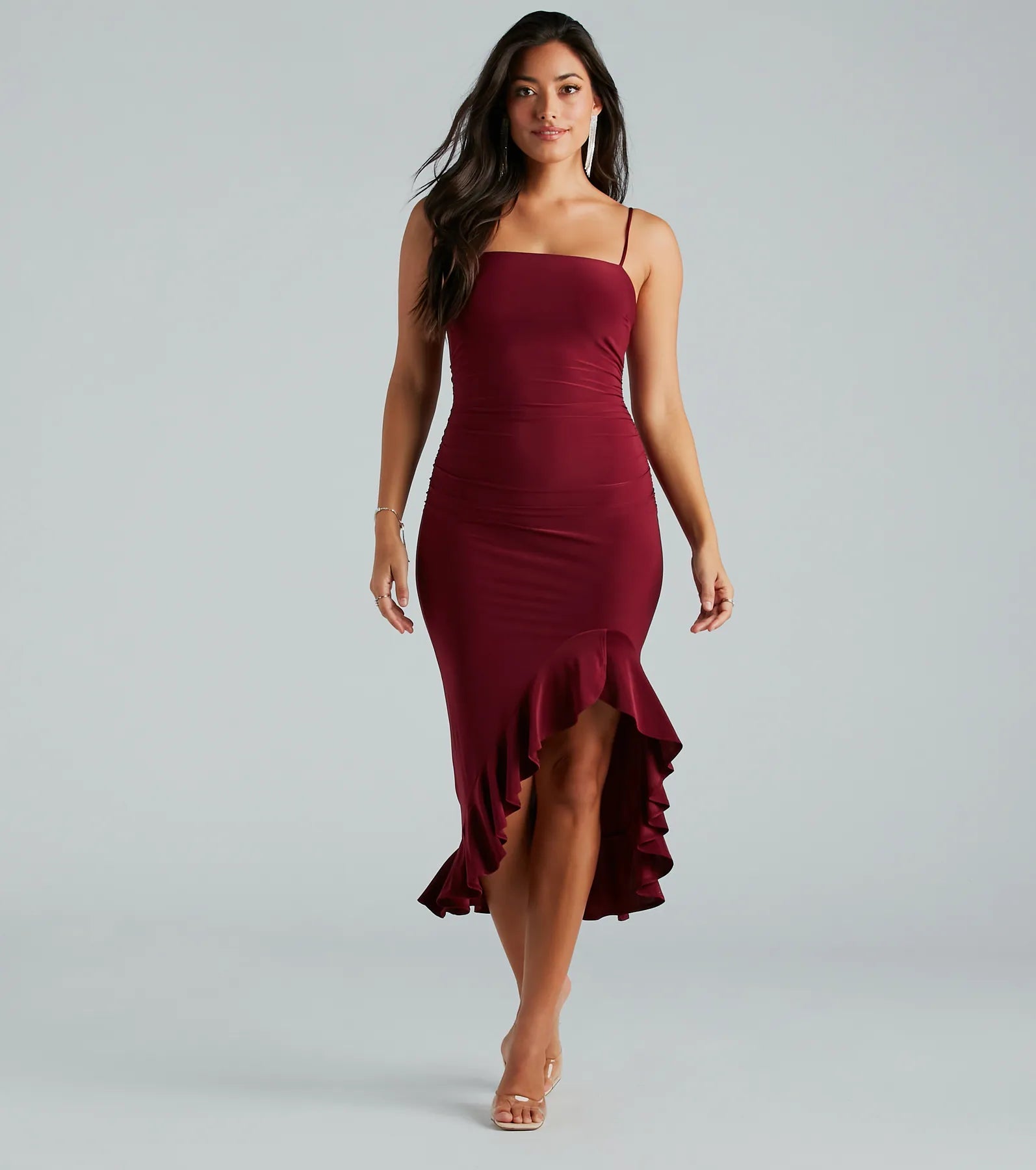 Midi dresses with ruffled sleeves for a more feminine and voluminous lookTimeless Crush Sleeveless Ruffle Midi Dress Midi dresses with ruffled sleeves for a more feminine and voluminous lookTimeless Crush Sleeveless Ruffle Midi Dress
