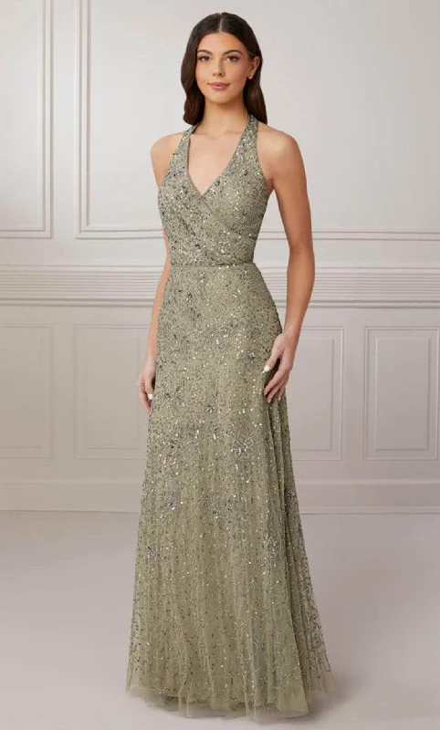 Asymmetric - hem wedding guest dresses in metallic huesAdrianna Papell Platinum 40426 - Long Gown Asymmetric - hem wedding guest dresses in metallic huesAdrianna Papell Platinum 40426 - Long Gown
