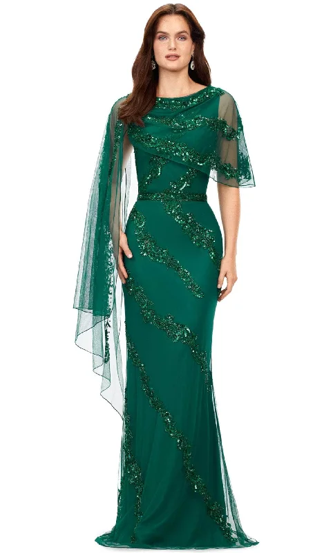 Halter - neck wedding guest dresses with beaded strapsAshley Lauren 11213 - Asymmetrical Overlay Evening Gown Halter - neck wedding guest dresses with beaded strapsAshley Lauren 11213 - Asymmetrical Overlay Evening Gown