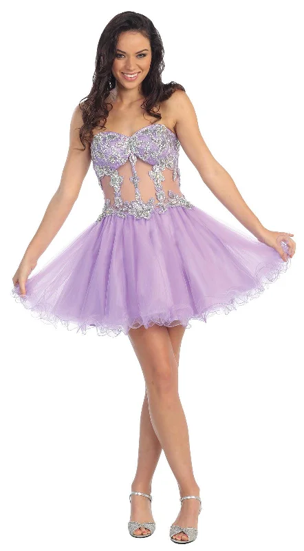 Bodycon dress made of stretchy spandex for comfortBeaded Strapless Sequined Tulle Short Prom Dress Bodycon dress made of stretchy spandex for comfortBeaded Strapless Sequined Tulle Short Prom Dress