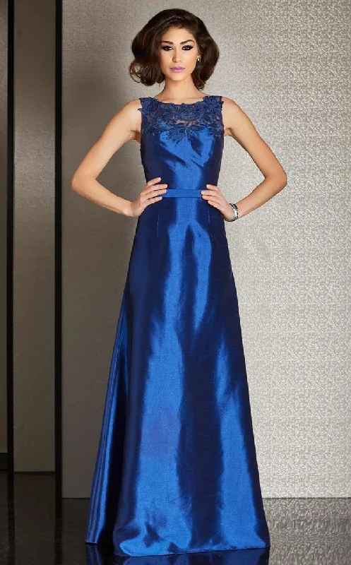 Wedding guest dresses with cold - shoulder designs and solid colorsClarisse - M6235 Sleek Floral Illusion Evening Gown Wedding guest dresses with cold - shoulder designs and solid colorsClarisse - M6235 Sleek Floral Illusion Evening Gown