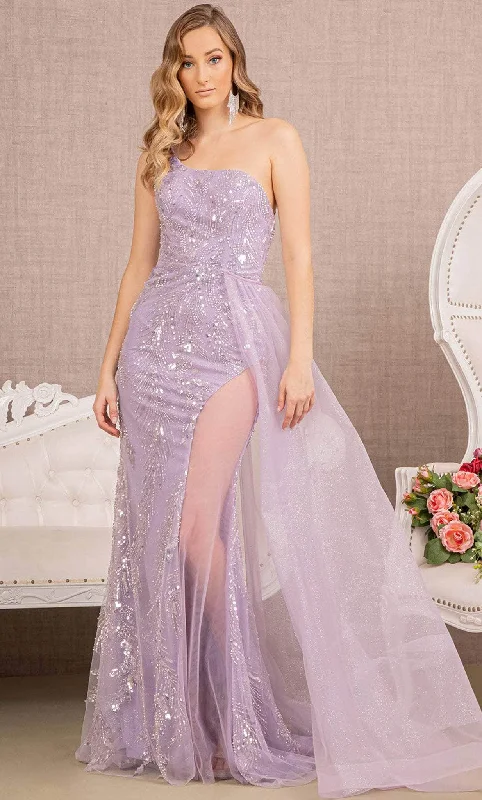 Off - the - shoulder wedding guest dresses in chiffonGLS by Gloria GL3116 - Side Tulle Overskirt Prom Gown Off - the - shoulder wedding guest dresses in chiffonGLS by Gloria GL3116 - Side Tulle Overskirt Prom Gown