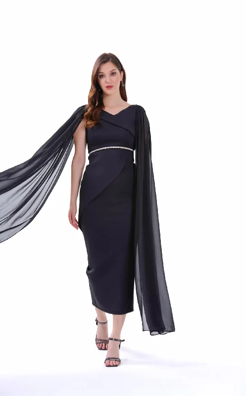 Cocktail dresses with a wrap - front style and a long - length optionGygess G2415165 Dress Cocktail dresses with a wrap - front style and a long - length optionGygess G2415165 Dress