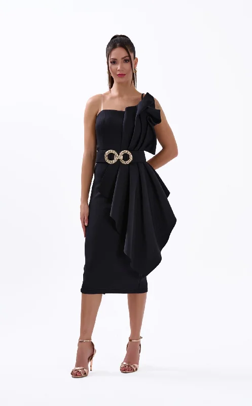 Cocktail dresses with a ruched bodice and spaghetti strapsGygess G2415176 Dress