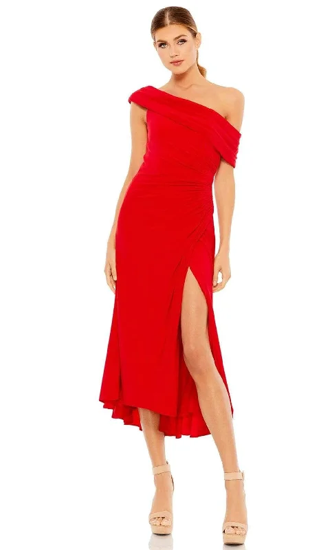 Cocktail dresses with an abstract print and a high - low hemlineIeena Duggal - 26484 Asymmetric A-Line Dress Cocktail dresses with an abstract print and a high - low hemlineIeena Duggal - 26484 Asymmetric A-Line Dress