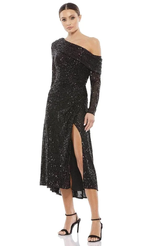 Printed cocktail dresses with geometric patterns for a contemporary aestheticIeena Duggal - 26551I Long Sleeve Sequined Dress Printed cocktail dresses with geometric patterns for a contemporary aestheticIeena Duggal - 26551I Long Sleeve Sequined Dress