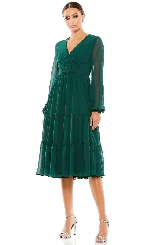 Cocktail dresses with a gathered skirt and a button - down frontIeena Duggal 55637 - Chiffon Dress Cocktail dresses with a gathered skirt and a button - down frontIeena Duggal 55637 - Chiffon Dress