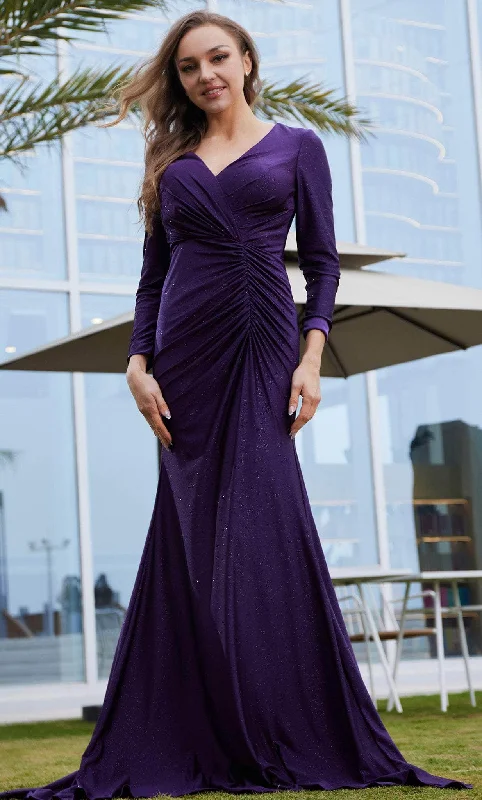 Sequined wedding guest dresses for an evening weddingJ'Adore Dresses J23007 - Long Sleeve Mermaid Evening Dress Sequined wedding guest dresses for an evening weddingJ'Adore Dresses J23007 - Long Sleeve Mermaid Evening Dress