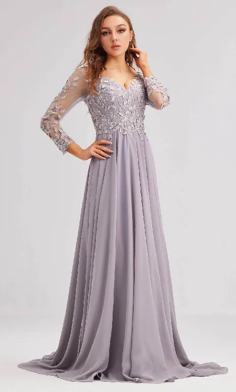 Embroidered wedding guest dresses in earthy tones for a rustic weddingJ'Adore Dresses J23037 - Long Sleeve Embroidered Evening Dress Embroidered wedding guest dresses in earthy tones for a rustic weddingJ'Adore Dresses J23037 - Long Sleeve Embroidered Evening Dress