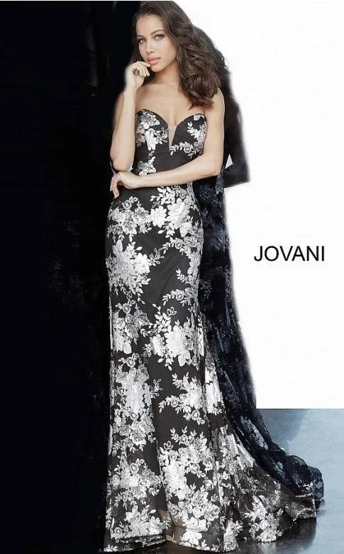 Bodycon dress with a cut - out detail for a sexy appealJovani 02475 Prom Long Formal Floral Print Dress Bodycon dress with a cut - out detail for a sexy appealJovani 02475 Prom Long Formal Floral Print Dress