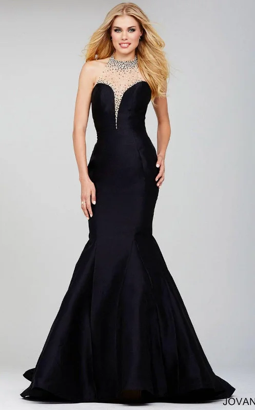 Bodycon dress with a pleated bodice​Jovani 36141 Trumpet Skirt Mermaid Long Prom Dress