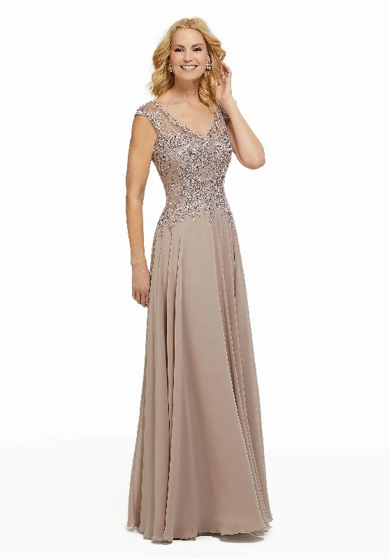 Plaid wedding guest dresses in muted colors for a fall weddingMGNY By Mori Lee - 72021 Beaded Lace V-neck A-line Chiffon Gown Plaid wedding guest dresses in muted colors for a fall weddingMGNY By Mori Lee - 72021 Beaded Lace V-neck A-line Chiffon Gown