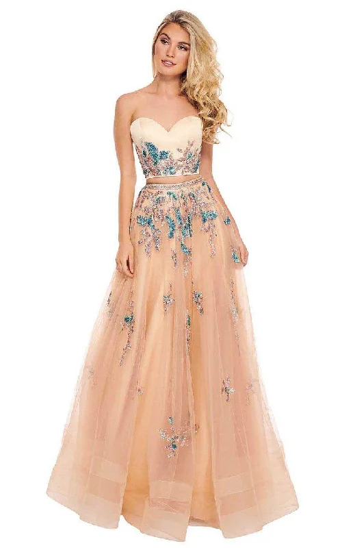 Maxi wedding guest dresses with floral prints for summer weddingsRachel Allan Prom Two Piece Long Ball Gown 6428 Maxi wedding guest dresses with floral prints for summer weddingsRachel Allan Prom Two Piece Long Ball Gown 6428