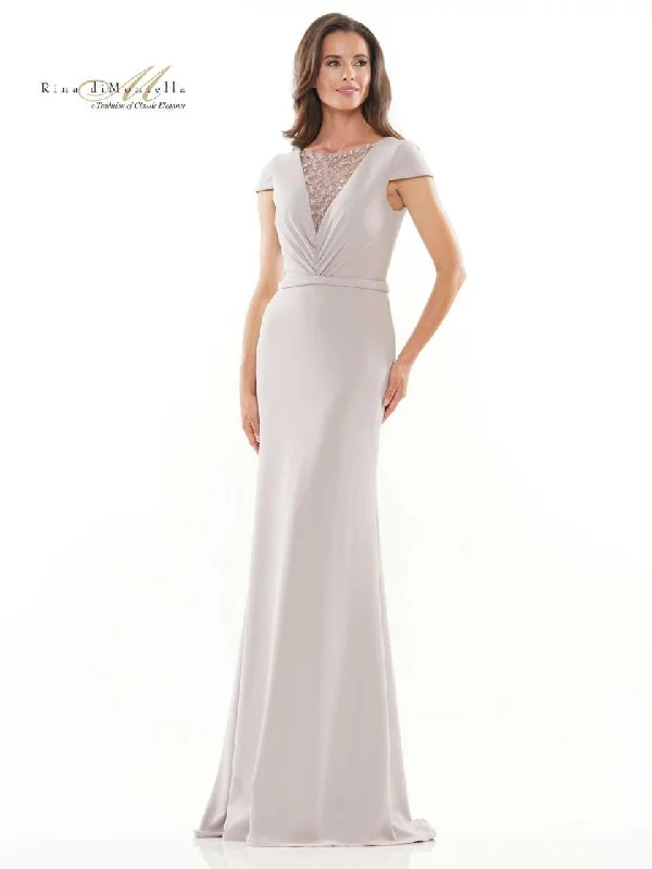 Bodycon dress for a date night​Rina di Montella Long Formal Beaded Dress 2729
