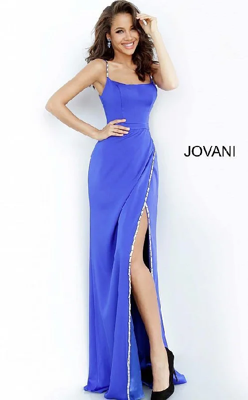 Geometric - printed wedding guest dresses for a modern weddingJovani 02720 Long Spaghetti Strap Prom Dress Geometric - printed wedding guest dresses for a modern weddingJovani 02720 Long Spaghetti Strap Prom Dress