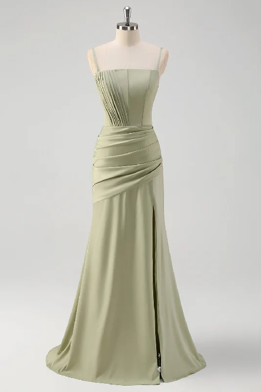 Cocktail dresses with a fringe detail and a sleeveless designSage Mermaid Spaghetti Straps Ruched Corset Long Prom Dress with Slit Cocktail dresses with a fringe detail and a sleeveless designSage Mermaid Spaghetti Straps Ruched Corset Long Prom Dress with Slit
