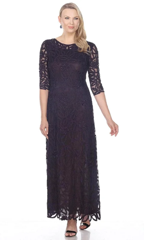 Wedding guest dresses with abstract prints and long trainsSoulmates 1616 - Soutache Embroidered Lace Evening Gown Dress Wedding guest dresses with abstract prints and long trainsSoulmates 1616 - Soutache Embroidered Lace Evening Gown Dress
