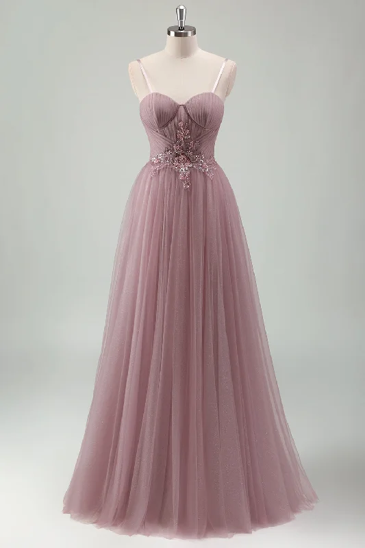 Cocktail dresses with a one - piece design and a statement bowSparkly Grey Purple A Line Sequins Corset Long Prom Dress Cocktail dresses with a one - piece design and a statement bowSparkly Grey Purple A Line Sequins Corset Long Prom Dress