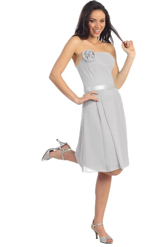 Bodycon dress with a flared skirt for a unique silhouetteStrapless Chiffon Short Cocktail Dress Bodycon dress with a flared skirt for a unique silhouetteStrapless Chiffon Short Cocktail Dress