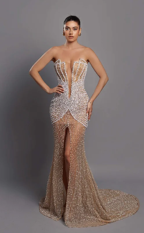 Formal dresses with button - front designs and tulle skirts for a charming prom styleChvmpayne Collection 10323 Dress Formal dresses with button - front designs and tulle skirts for a charming prom styleChvmpayne Collection 10323 Dress