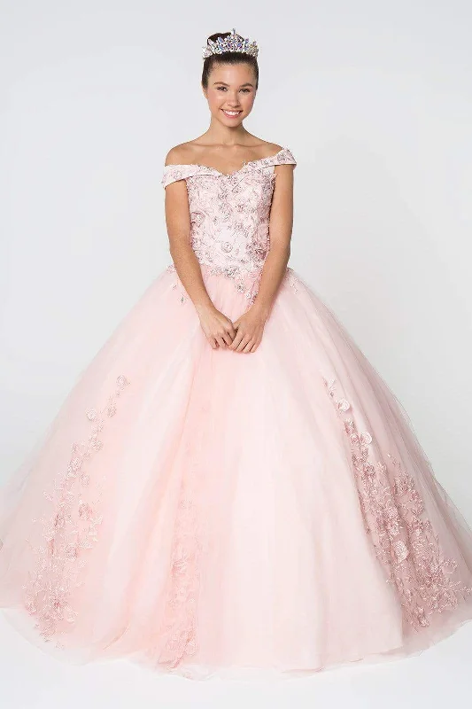 Mermaid - cut formal dresses in satin for a glamorous prom nightElizabeth K - GL2802 Floral Embroidered Off Shoulder Ballgown Mermaid - cut formal dresses in satin for a glamorous prom nightElizabeth K - GL2802 Floral Embroidered Off Shoulder Ballgown