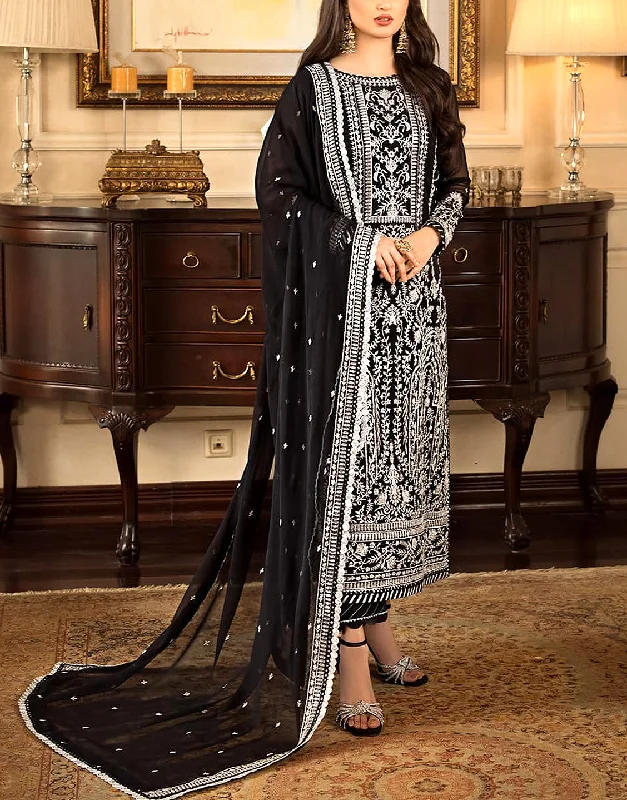 Sleeveless party dresses made of silk for a luxurious feelHeavy Embroidered Black Chiffon Wedding Dress 2024 (DZ16521) Sleeveless party dresses made of silk for a luxurious feelHeavy Embroidered Black Chiffon Wedding Dress 2024 (DZ16521)
