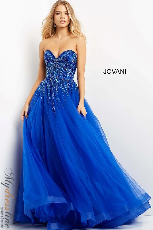 Formal dresses with one - shoulder ruffled straps and sequined bodices for a trendy and eye - catching lookJovani 07946 Formal dresses with one - shoulder ruffled straps and sequined bodices for a trendy and eye - catching lookJovani 07946