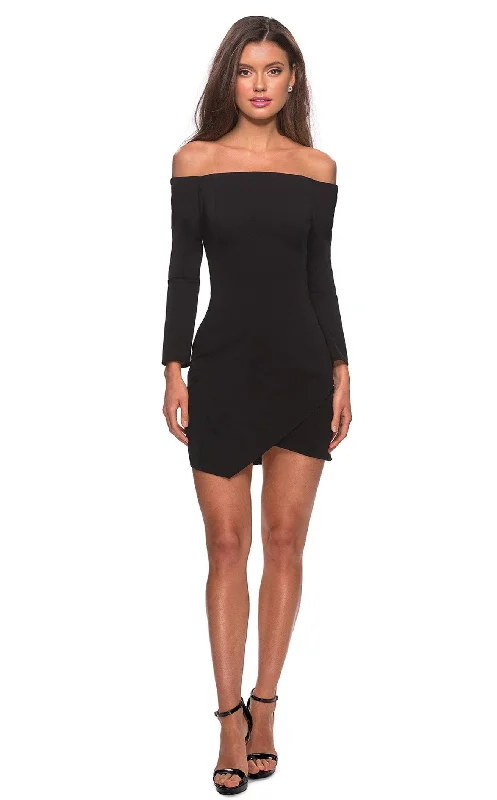 Party dresses with a sheer panel for a hint of allure​La Femme 28182 Dress