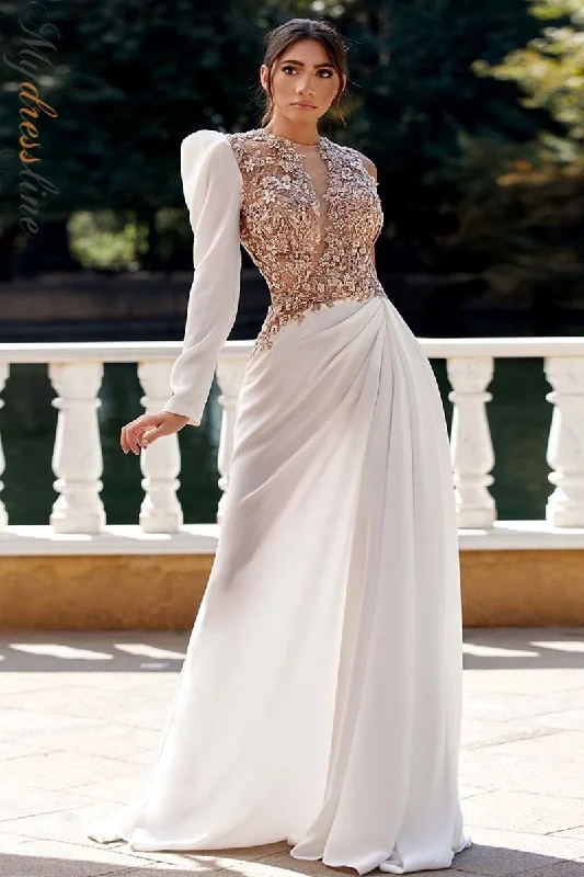 Prom dresses with lace - trimmed hems and off - the - shoulder necklines for a delicate lookMNM Couture K3939 Prom dresses with lace - trimmed hems and off - the - shoulder necklines for a delicate lookMNM Couture K3939