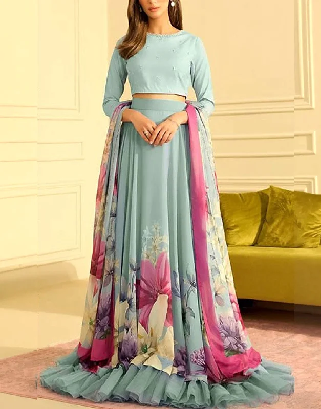 A - line party dresses with a floral print for spring eventsDigital Floral Print Silk Maxi Dress 2024 with Printed Silk Dupatta (DZ16947) A - line party dresses with a floral print for spring eventsDigital Floral Print Silk Maxi Dress 2024 with Printed Silk Dupatta (DZ16947)