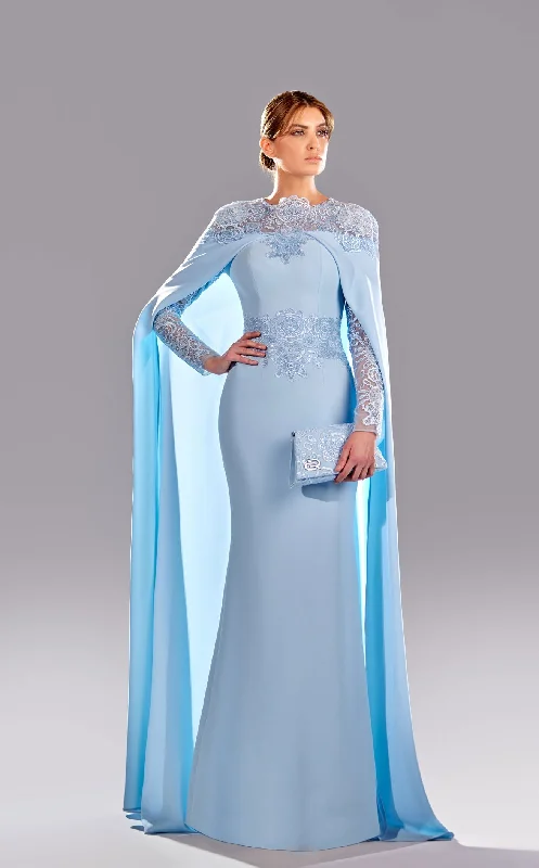 Formal dresses with geometric patterns and metallic accents for a modern formal affairReverie Couture SS24100 Dress