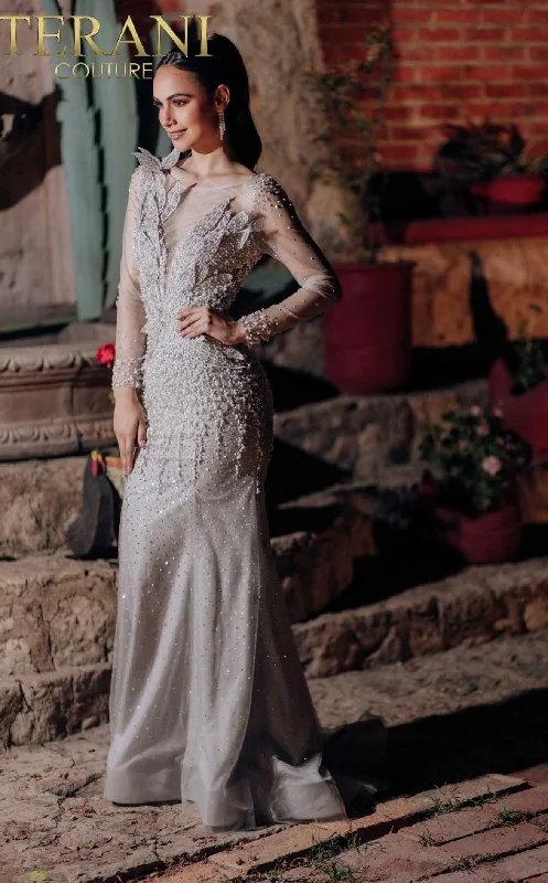 Prom dresses with lace - up side panels and ruffled bodices for a feminine and detailed lookTerani 232GL1454 Dress Prom dresses with lace - up side panels and ruffled bodices for a feminine and detailed lookTerani 232GL1454 Dress