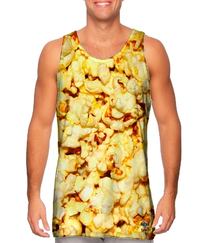 Women's Button - Down Tank Tops in Striped PatternsExtra Butter Popcorn