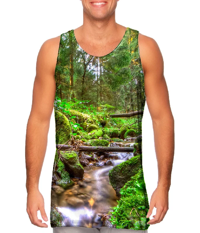 One - Shoulder Women's Rayon Blend Tank Tops for a Flowy LookFall Forest