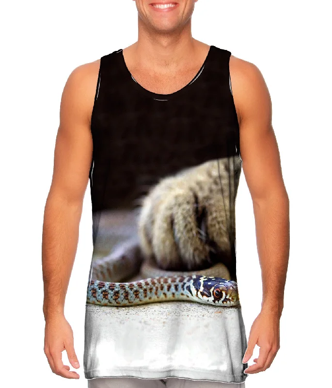 Women's Cropped Tank Tops with Vintage Band LogosFamous Snake Paw