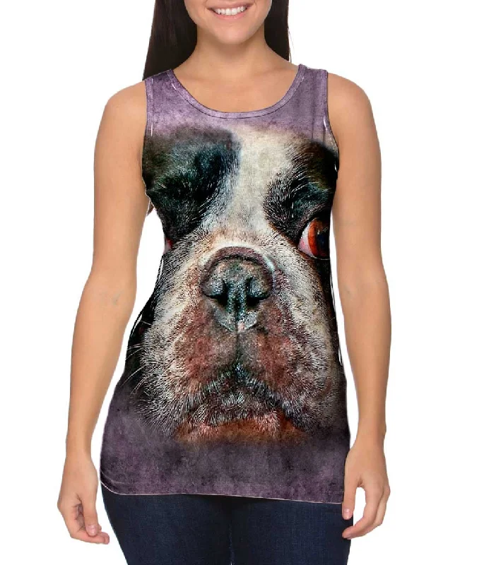 Scoop Neck Women's Linen Blend Tank Tops for SummerFarm Moose