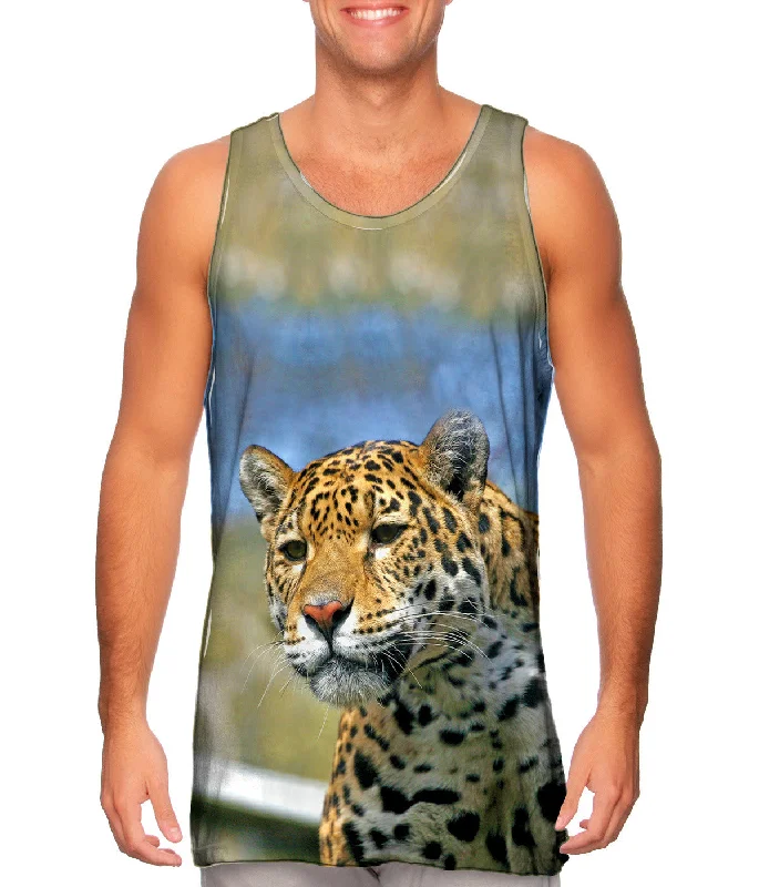 Square Neck Women's Organic Cotton Tank Tops in Earth TonesFearless Jaguar