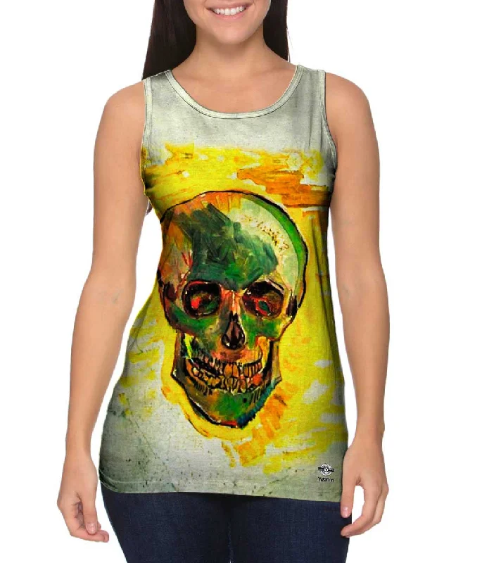 Women's Cropped Tank Tops with Vintage Band LogosFelix Vallotton - "Skull" (1887)